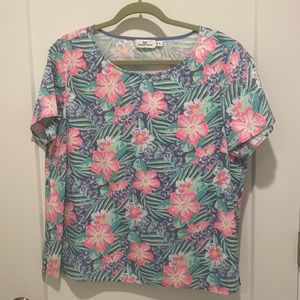 Vineyard Vines Cotton Floral Shirt, XL